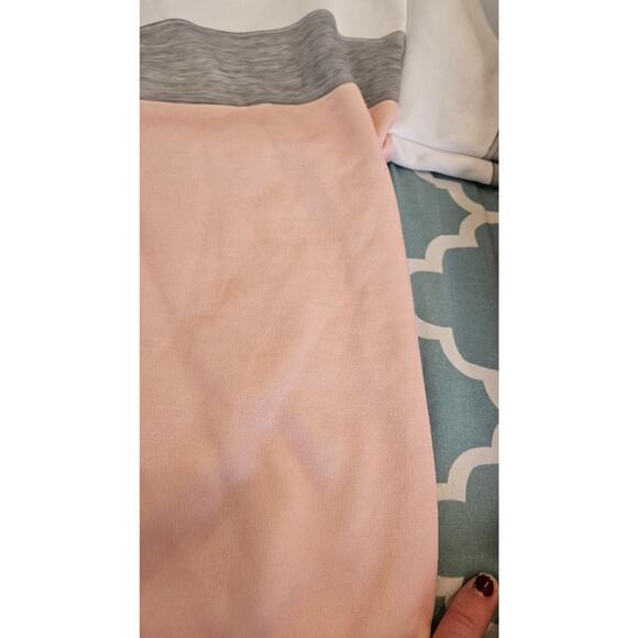 Kids Colorblock Sweatshirt Pink Gray White Size 10 (140) Long Sleeve - Picture 3 of 8